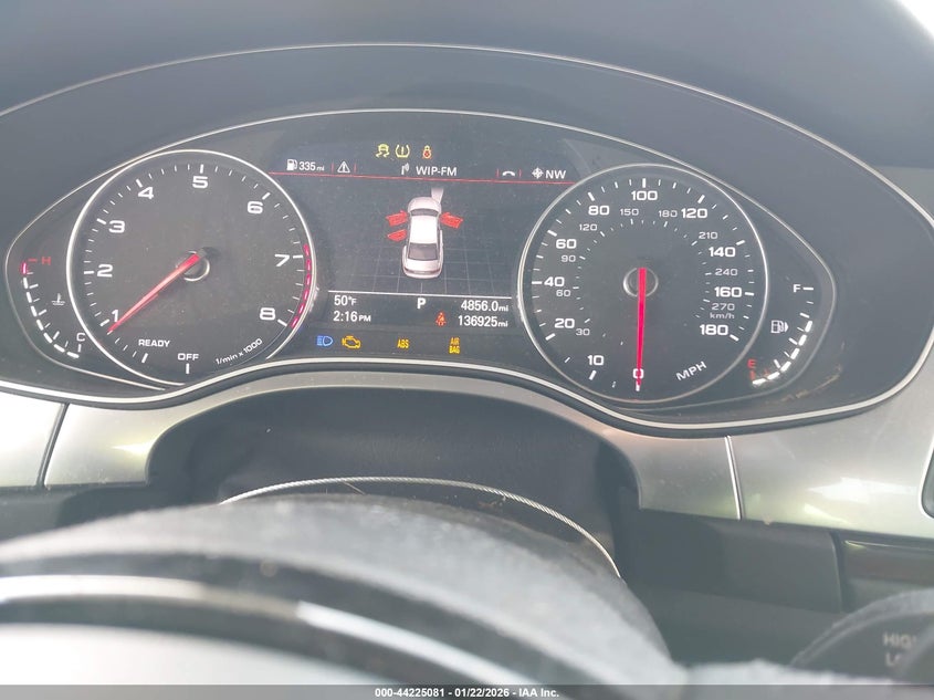 2016 Audi A6 VIN WAUFFAFC5GN185379 IAAI salvage auction — FRONT END, Salvage Title, sold $850 on 2026-07-13 (photo 7)