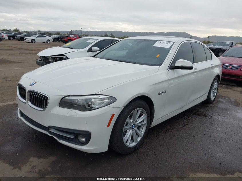 2016 BMW 5er VIN WBA5A5C50GD527575 IAAI salvage auction — LEFT SIDE, Salvage Title, sold $3,500 on 2026-07-14 (photo 2)