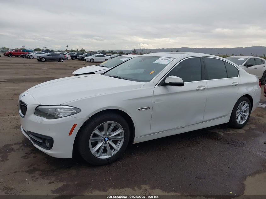 2016 BMW 5er VIN WBA5A5C50GD527575 IAAI salvage auction — LEFT SIDE, Salvage Title, sold $3,500 on 2026-07-14 (photo 6)