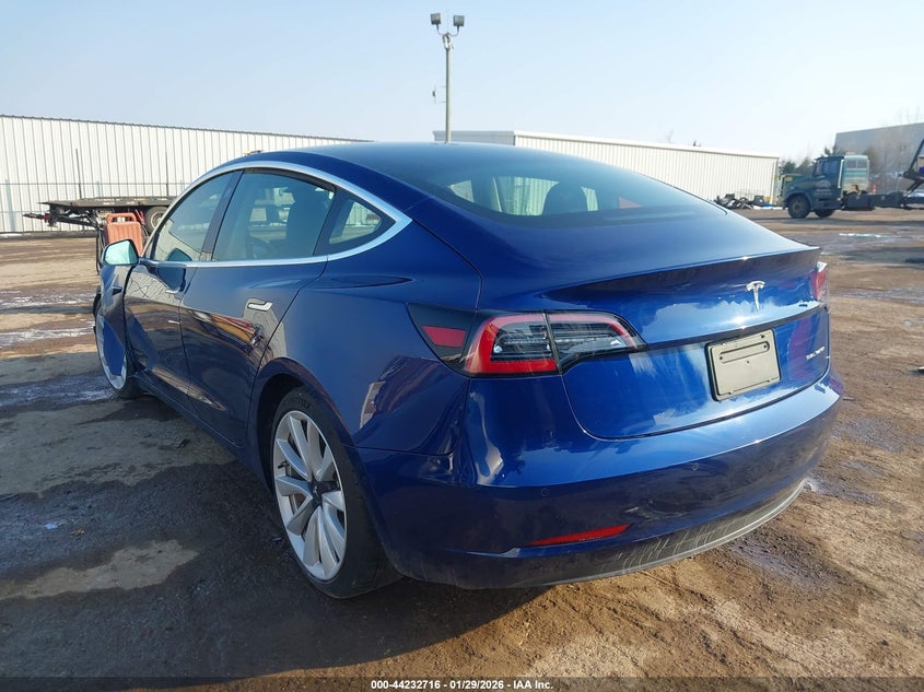 2020 Tesla Model 3 VIN 5YJ3E1EB7LF735613 IAAI salvage auction — RIGHT FRONT, Salvage (Oklahoma), sold $7,600 on 2026-07-05 (photo 3)