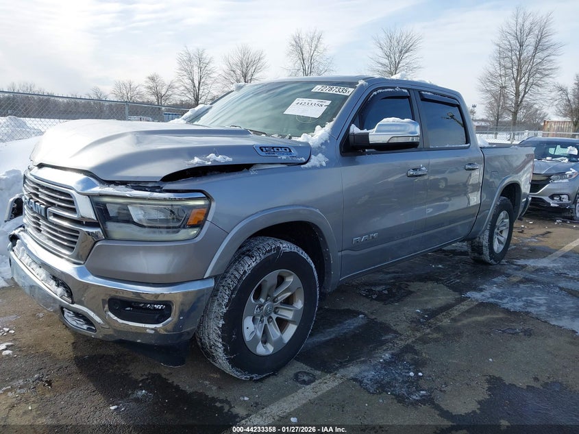 2021 Ram 1500 VIN 1C6SRFJT7MN751963 IAAI salvage auction — FRONT END, Salvage Title, sold $8,600 on 2026-07-29 (photo 2)