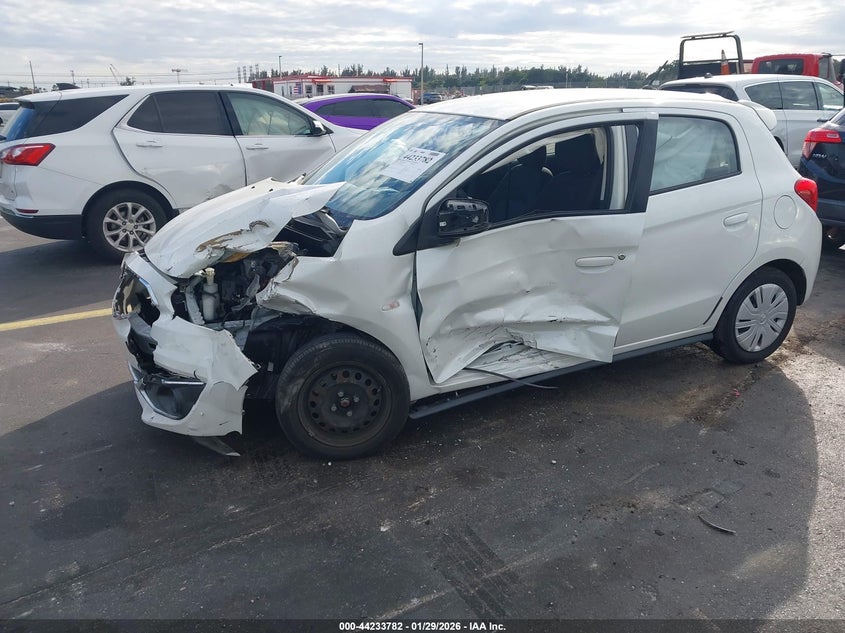 2019 Mitsubishi Mirage VIN ML32A3HJ3KH001137 IAAI salvage auction — ALL OVER, Rebuildable (Florida), sold $600 on 2026-07-18 (photo 2)