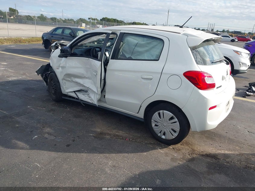 2019 Mitsubishi Mirage VIN ML32A3HJ3KH001137 IAAI salvage auction — ALL OVER, Rebuildable (Florida), sold $600 on 2026-07-18 (photo 3)