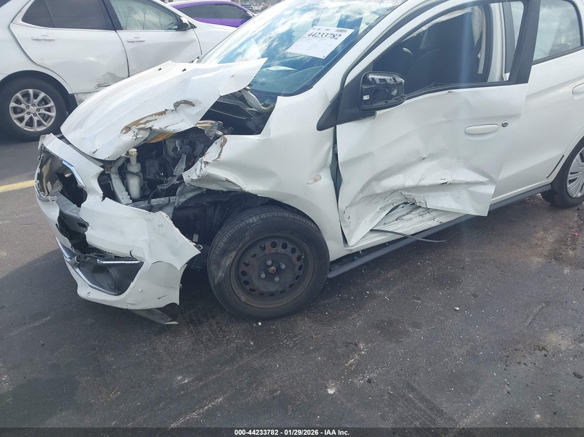 2019 Mitsubishi Mirage VIN ML32A3HJ3KH001137 IAAI salvage auction — ALL OVER, Rebuildable (Florida), sold $600 on 2026-07-18 (photo 6)