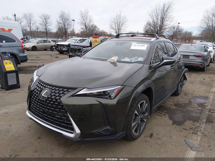 2023 Lexus Ux VIN JTHP9JBHXP2066792 IAAI salvage auction — REAR END, Salvage (New Jersey), sold $12,200 on 2026-07-16 (photo 2)