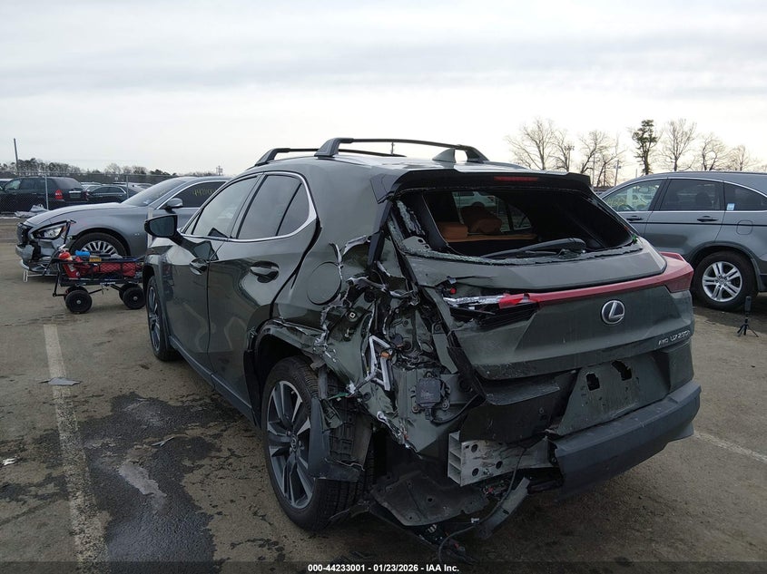2023 Lexus Ux VIN JTHP9JBHXP2066792 IAAI salvage auction — REAR END, Salvage (New Jersey), sold $12,200 on 2026-07-16 (photo 3)