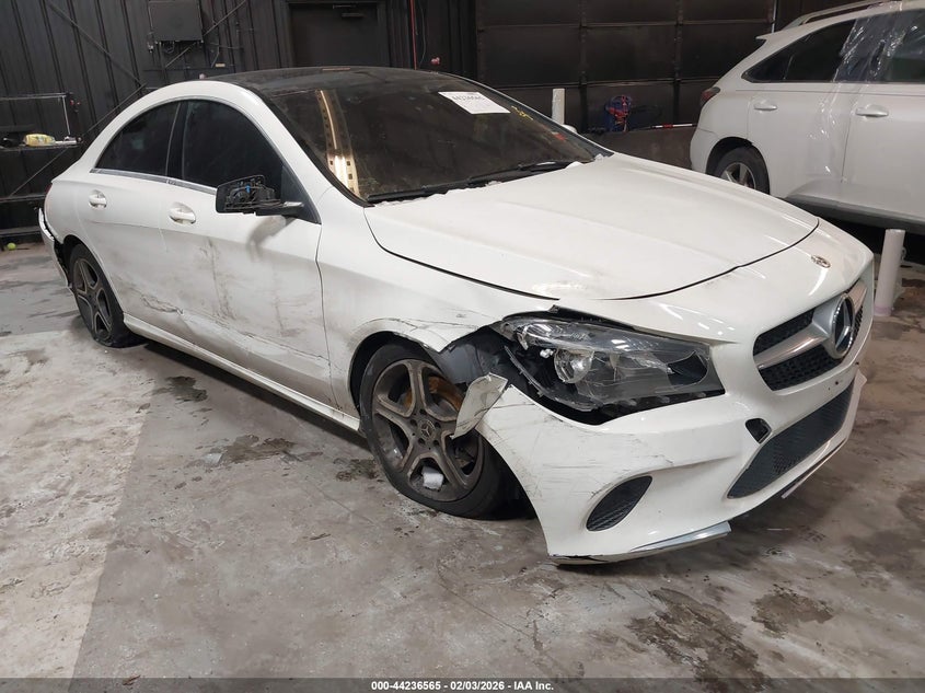 2018 Mercedes-benz Cla-klasse VIN WDDSJ4GB9JN522690 IAAI salvage auction — LEFT & RIGHT, Salvage Title, sold $2,150 on 2026-08-11 (photo 1)