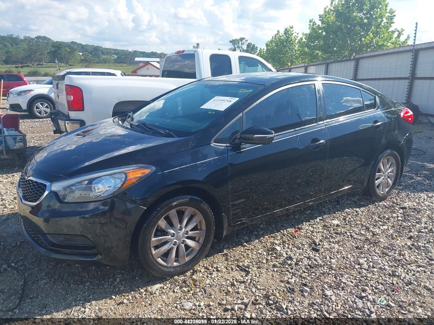 2014 Kia Forte VIN KNAFX4A64E5148160 IAAI salvage auction — HAIL, Clear (Arkansas), sold $550 on 2026-07-16 (photo 2)