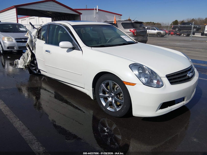 2005 Infiniti G VIN JNKCV51E15M212717 IAAI salvage auction — REAR END, Junk Receipt (North Carolina), sold $375 on 2026-07-15 (photo 1)
