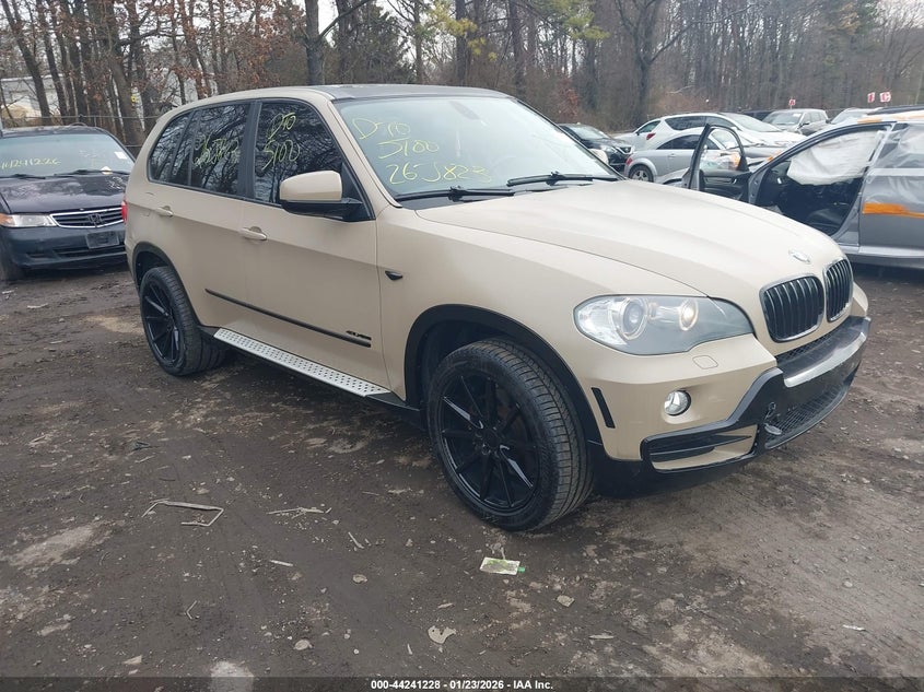 2010 BMW X5 VIN 5UXFE8C52AL310506 IAAI salvage auction — FRONT & REAR, Bill Of Sale (New York), sold $2,275 on 2026-07-07 (photo 1)