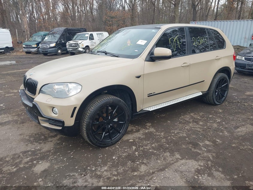 2010 BMW X5 VIN 5UXFE8C52AL310506 IAAI salvage auction — FRONT & REAR, Bill Of Sale (New York), sold $2,275 on 2026-07-07 (photo 2)
