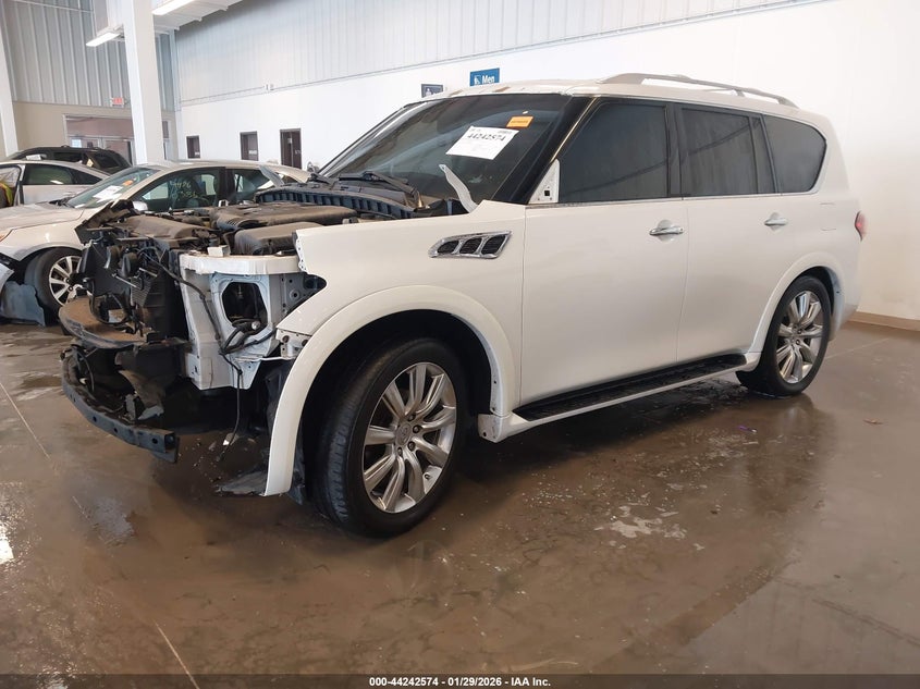 2013 Infiniti Qx56 VIN JN8AZ2NE6D9060882 IAAI salvage auction — FRONT END, Salvage (Illinois), sold $1,650 on 2026-09-01 (photo 2)