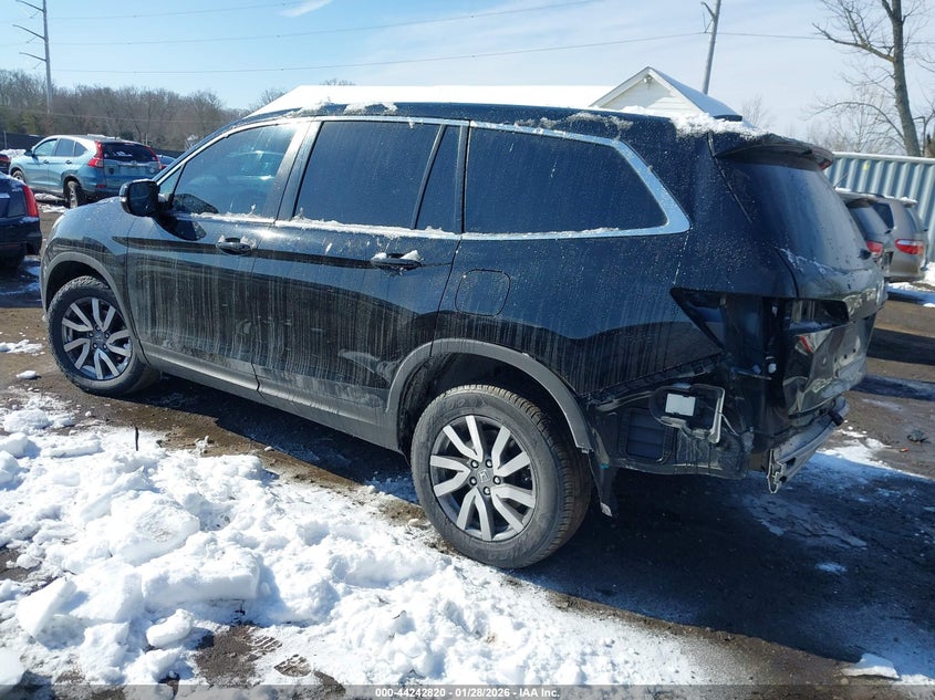 2019 Honda Pilot VIN 5FNYF6H56KB093051 IAAI salvage auction — REAR END, Salvage (Virginia), sold $4,950 on 2026-07-31 (photo 3)