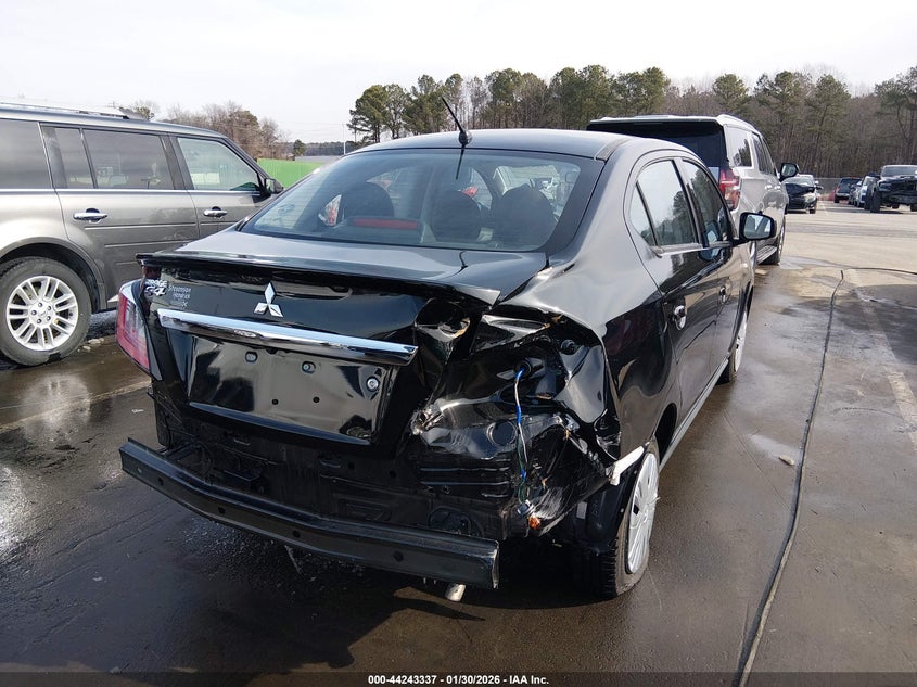 2024 Mitsubishi Mirage VIN ML32FUFJXRHF11234 IAAI salvage auction — REAR END, Salvage (North Carolina), sold $50 on 2026-07-29 (photo 6)