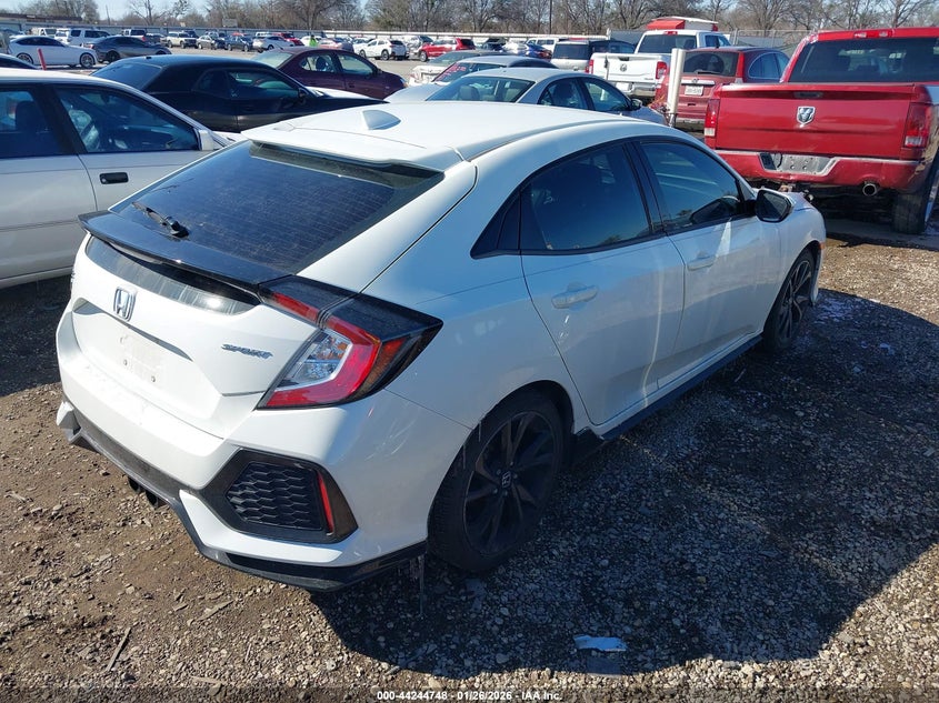 2019 Honda Civic VIN SHHFK7G40KU217248 IAAI salvage auction — FRONT END, Salvage Title, sold $6,550 on 2026-07-07 (photo 4)