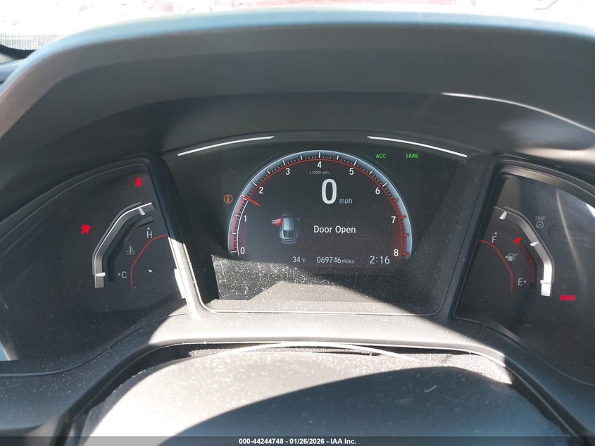 2019 Honda Civic VIN SHHFK7G40KU217248 IAAI salvage auction — FRONT END, Salvage Title, sold $6,550 on 2026-07-07 (photo 7)