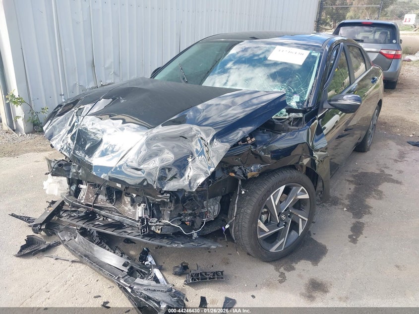 2024 Hyundai Elantra VIN KMHLN4DJ3RU107618 IAAI salvage auction — ENGINE DAMAGE, Salvage Title, sold $2,000 on 2026-07-07 (photo 2)