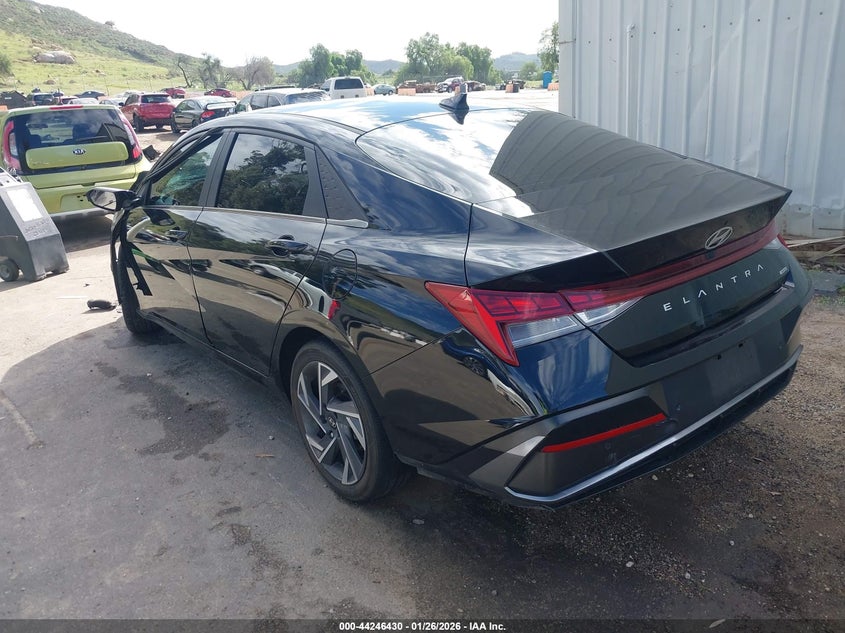 2024 Hyundai Elantra VIN KMHLN4DJ3RU107618 IAAI salvage auction — ENGINE DAMAGE, Salvage Title, sold $2,000 on 2026-07-07 (photo 3)