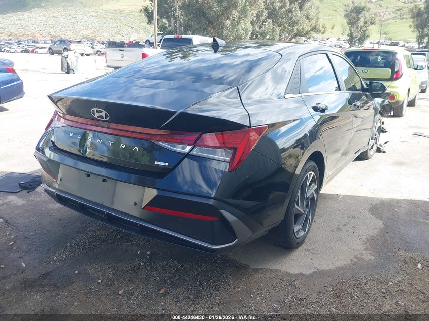2024 Hyundai Elantra VIN KMHLN4DJ3RU107618 IAAI salvage auction — ENGINE DAMAGE, Salvage Title, sold $2,000 on 2026-07-07 (photo 4)