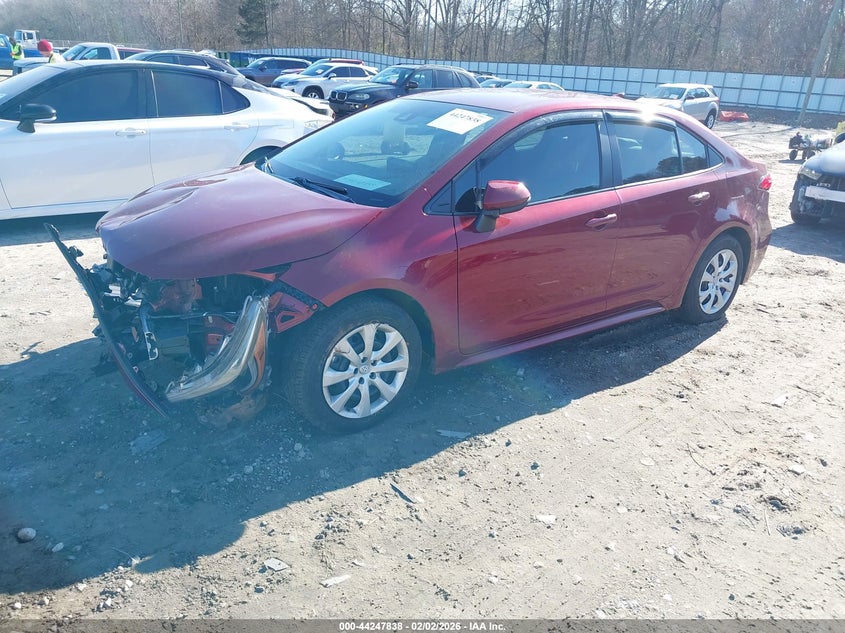 2022 Toyota Corolla VIN 5YFEPMAE8NP374985 IAAI salvage auction — FRONT END, Salvage (Georgia), sold $4,400 on 2026-07-09 (photo 2)