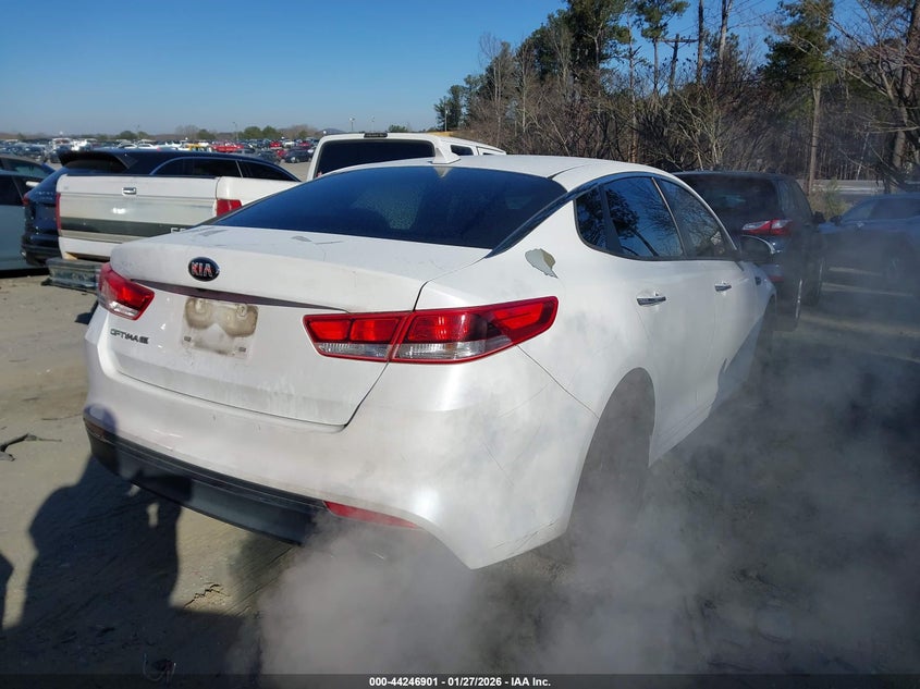 2016 Kia Optima VIN 5XXGT4L34GG040139 IAAI salvage auction — SIDE, Salvage (Idaho), sold $925 on 2026-07-21 (photo 4)