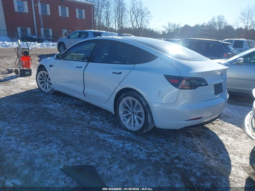 2022 Tesla Model 3 VIN 5YJ3E1EB0NF205261 IAAI salvage auction — ALL OVER, Salvage Title, sold $2,350 on 2026-07-28 (photo 3)