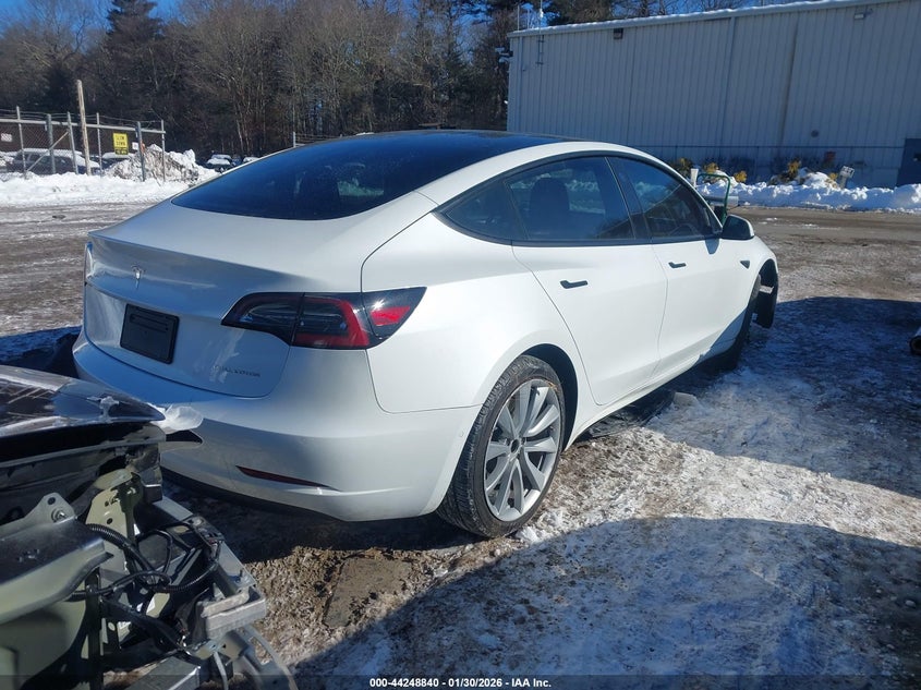 2022 Tesla Model 3 VIN 5YJ3E1EB0NF205261 IAAI salvage auction — ALL OVER, Salvage Title, sold $2,350 on 2026-07-28 (photo 4)