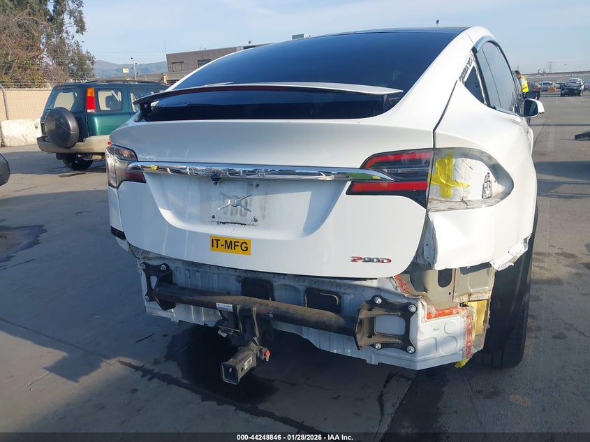 2016 Tesla Model x VIN 5YJXCBE44GF000544 IAAI salvage auction — REAR END, Salvage Title, sold $25 on 2026-07-27 (photo 6)