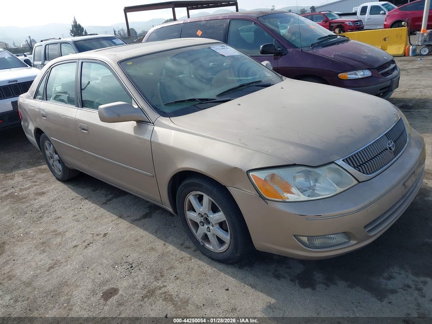 2001 Toyota Avalon VIN 4T1BF28B21U160380 IAAI salvage auction — NORMAL WEAR, Salvage (California), sold $600 on 2026-07-09 (photo 1)