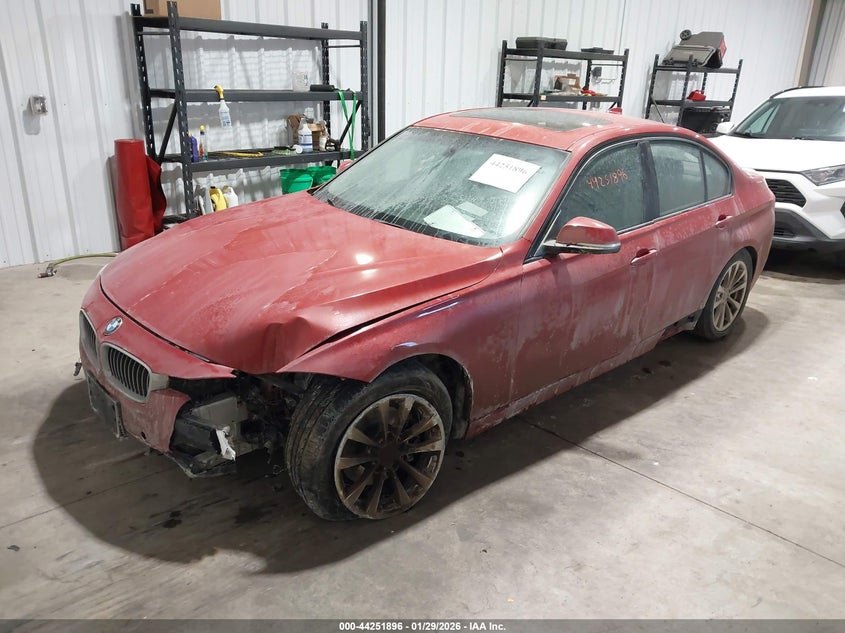 2016 BMW 3er VIN WBA8E5G54GNT40653 IAAI salvage auction — LEFT FRONT, Salvage (Minnesota), sold $2,200 on 2026-07-06 (photo 2)