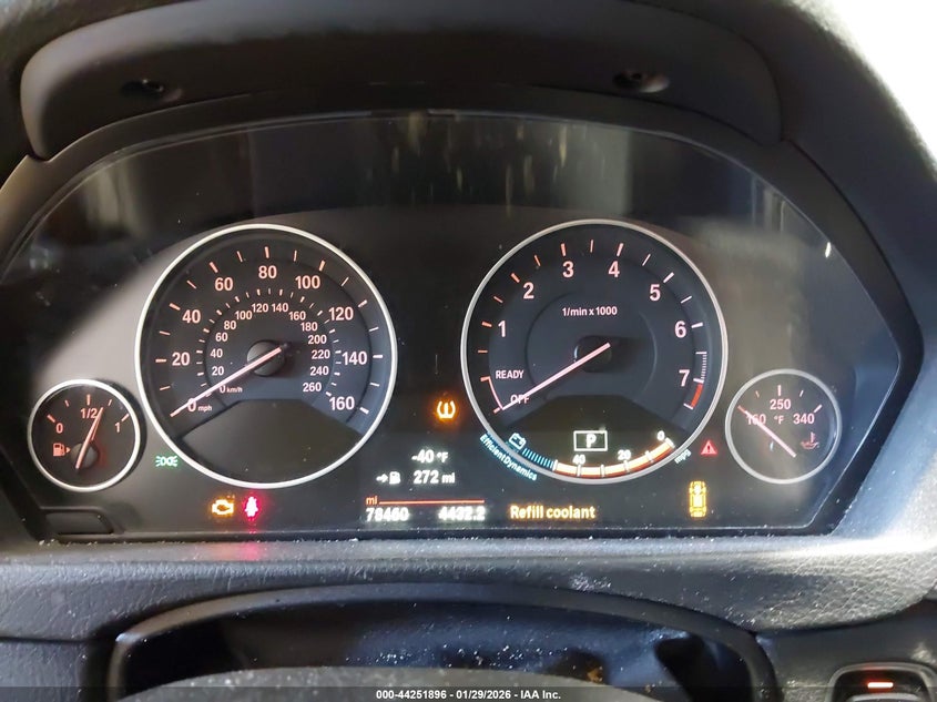 2016 BMW 3er VIN WBA8E5G54GNT40653 IAAI salvage auction — LEFT FRONT, Salvage (Minnesota), sold $2,200 on 2026-07-06 (photo 7)