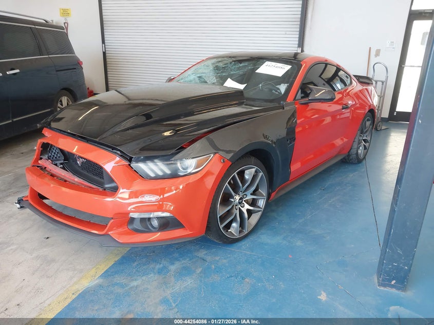 2015 Ford Mustang VIN 1FA6P8CF1F5332020 IAAI salvage auction — RIGHT FRONT, Salvage Title, sold $7,000 on 2026-08-01 (photo 2)