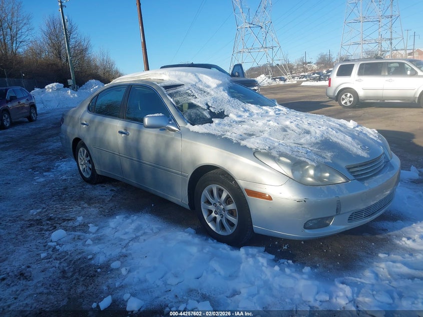 2004 Lexus ES VIN JTHBA30G945032828 IAAI salvage auction — FRONT END, Clear (Montana), sold $1,100 on 2026-07-10 (photo 1)