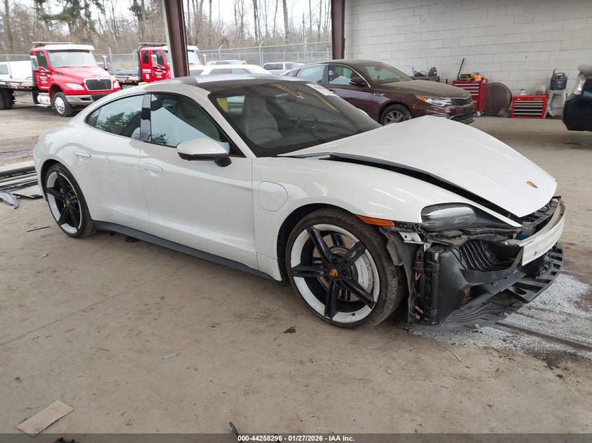 2021 Porsche Taycan VIN WP0AB2Y17MSA44923 IAAI salvage auction — FRONT END, Salvage Title, sold $26,300 on 2026-07-16 (photo 1)