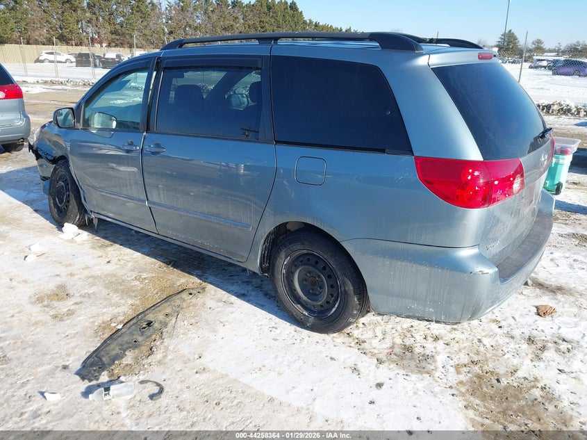 2008 Toyota Sienna VIN 5TDZK23C08S147527 IAAI salvage auction — LEFT FRONT, Clear (Virginia), sold $875 on 2026-07-06 (photo 3)
