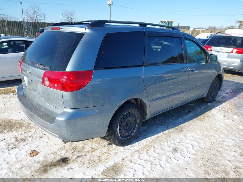 2008 Toyota Sienna VIN 5TDZK23C08S147527 IAAI salvage auction — LEFT FRONT, Clear (Virginia), sold $875 on 2026-07-06 (photo 4)