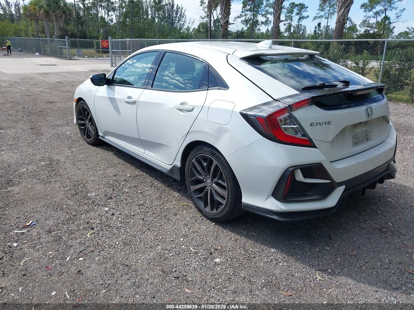 2021 Honda Civic VIN SHHFK7H43MU405859 IAAI salvage auction — UNKNOWN, Rebuildable (Florida), sold $3,600 on 2026-07-13 (photo 3)