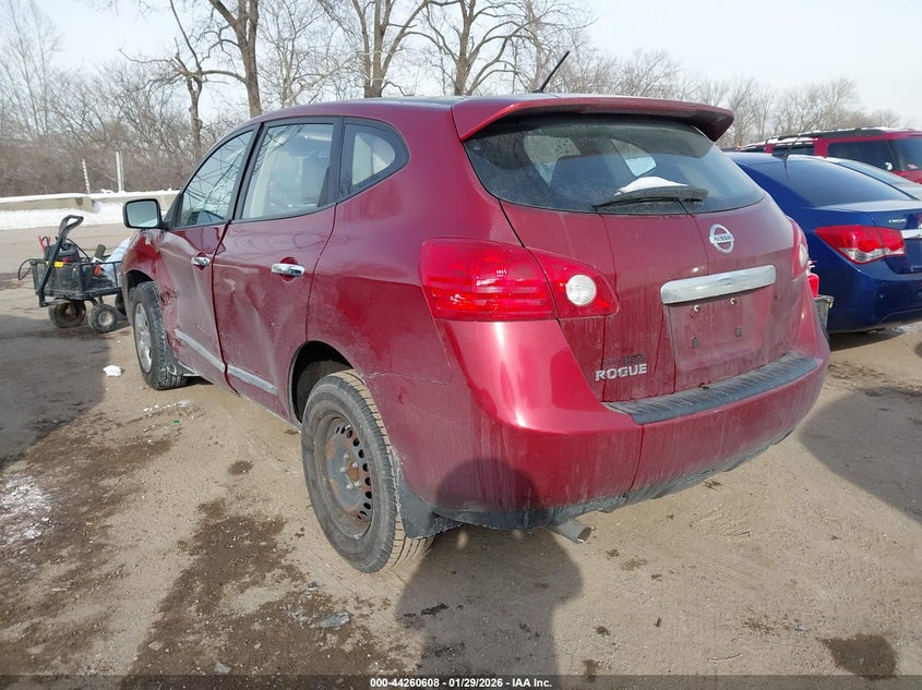 2013 Nissan Rogue VIN JN8AS5MT0DW553545 IAAI salvage auction — LEFT SIDE, Clear (Indiana), sold $400 on 2026-07-15 (photo 3)