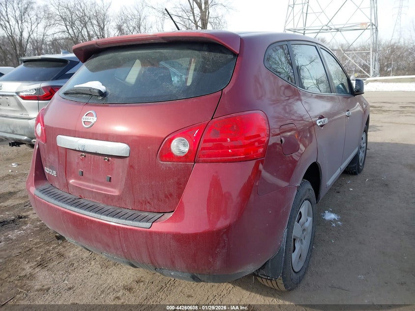 2013 Nissan Rogue VIN JN8AS5MT0DW553545 IAAI salvage auction — LEFT SIDE, Clear (Indiana), sold $400 on 2026-07-15 (photo 4)
