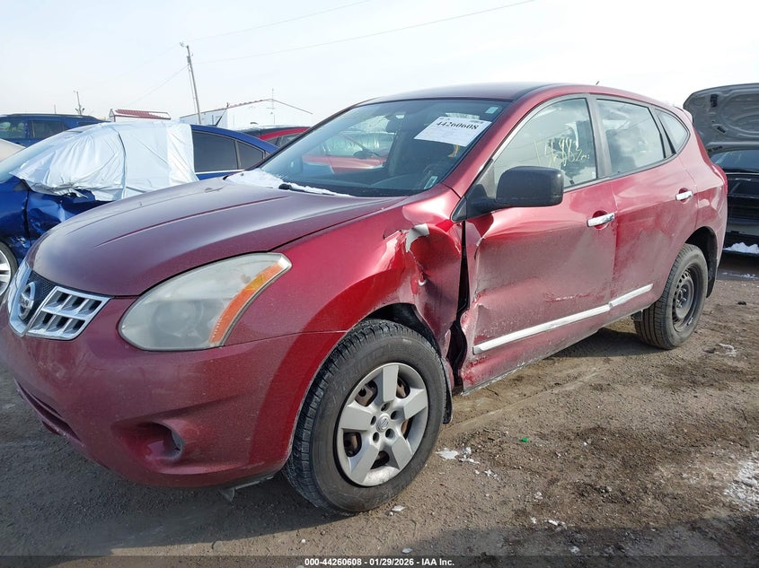 2013 Nissan Rogue VIN JN8AS5MT0DW553545 IAAI salvage auction — LEFT SIDE, Clear (Indiana), sold $400 on 2026-07-15 (photo 6)
