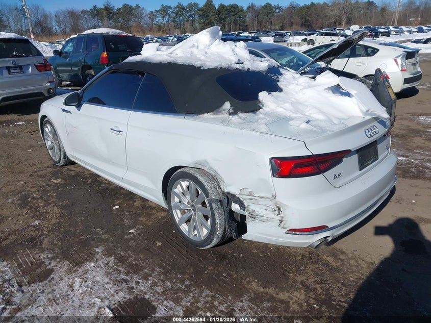 2018 Audi A5 VIN WAUWNGF57JN009755 IAAI salvage auction — LEFT REAR, Salvage Title, sold $8,075 on 2026-07-28 (photo 3)