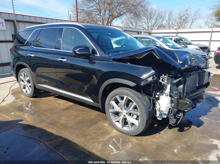 2023 Hyundai Palisade VIN KM8R54GE8PU525257 IAAI salvage auction — FRONT END, Original (Texas), sold $350 on 2026-07-28 (photo 1)
