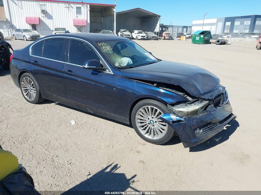 2013 BMW 3er VIN WBA3A5C50DJ462716 IAAI salvage auction — FRONT END, Rebuildable (Florida), sold $1,300 on 2026-07-14 (photo 1)