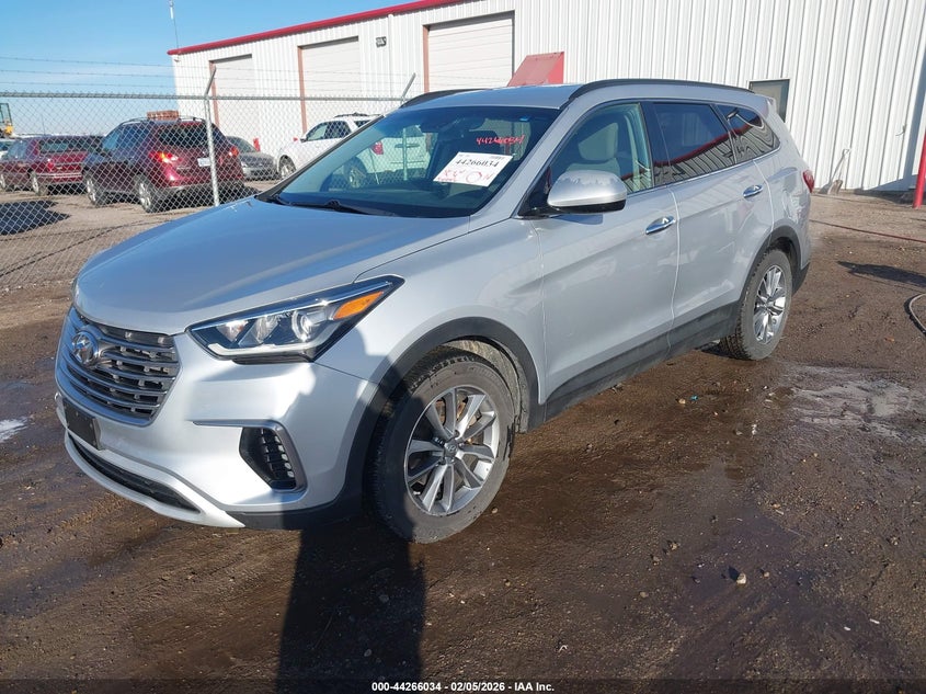 2017 Hyundai Santa fe VIN KM8SM4HF1HU187939 IAAI salvage auction — RIGHT FRONT, Salvage Title, sold $3,700 on 2026-07-17 (photo 2)