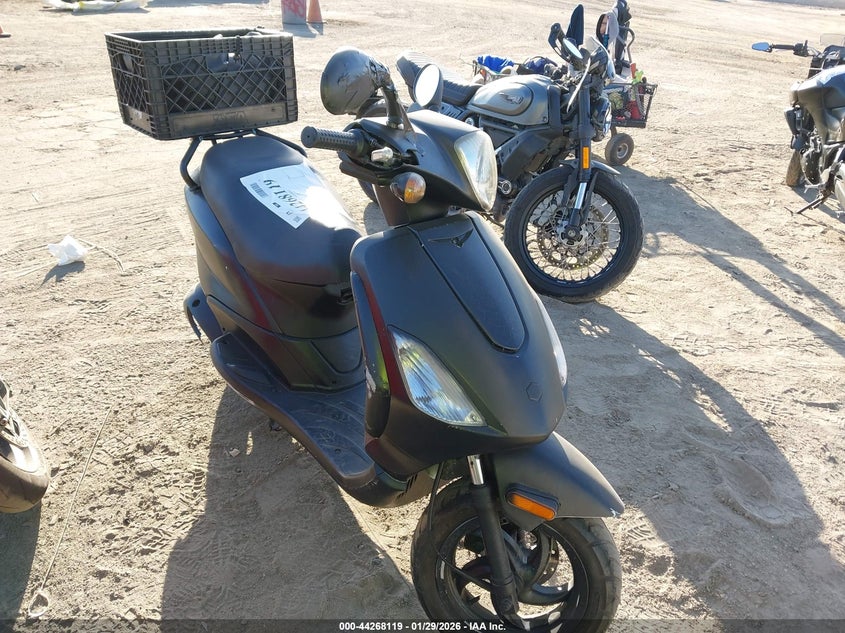 2010 Piaggio Fly VIN ZAPM578F5A4000122 IAAI salvage auction — THEFT, Salvage (California), sold $25 on 2026-07-08 (photo 1)