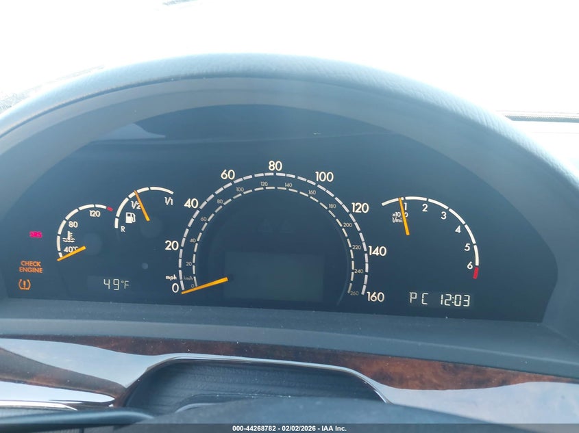 2004 Mercedes-benz S class VIN WDBNG75J14A387619 IAAI salvage auction — LEFT FRONT, Salvage (Mississippi), sold $550 on 2026-07-15 (photo 7)