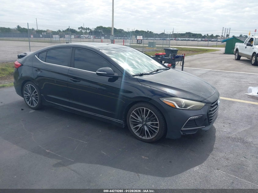 2018 Hyundai Elantra VIN KMHD04LB8JU512777 IAAI salvage auction — REAR END, Salvage Title, sold $2,200 on 2026-07-16 (photo 1)
