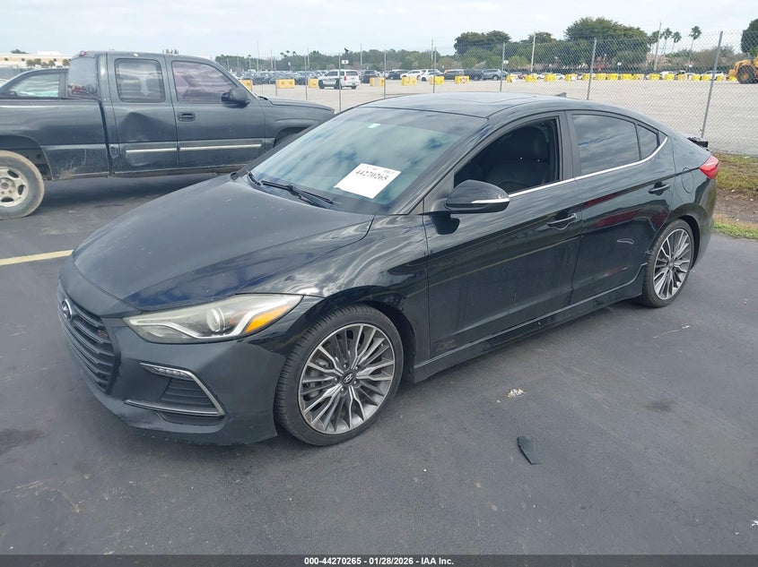 2018 Hyundai Elantra VIN KMHD04LB8JU512777 IAAI salvage auction — REAR END, Salvage Title, sold $2,200 on 2026-07-16 (photo 2)