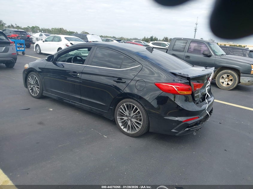 2018 Hyundai Elantra VIN KMHD04LB8JU512777 IAAI salvage auction — REAR END, Salvage Title, sold $2,200 on 2026-07-16 (photo 3)