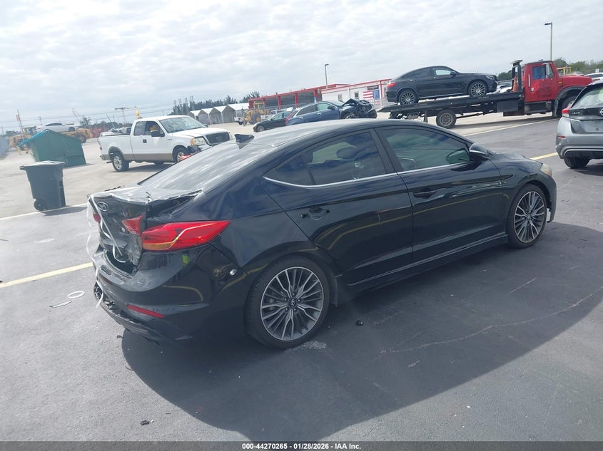 2018 Hyundai Elantra VIN KMHD04LB8JU512777 IAAI salvage auction — REAR END, Salvage Title, sold $2,200 on 2026-07-16 (photo 4)